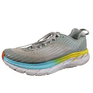 Hoka One One Clifton 5 Women's Vapor Blue Running Shoes 8 Wide Mesh Cushion